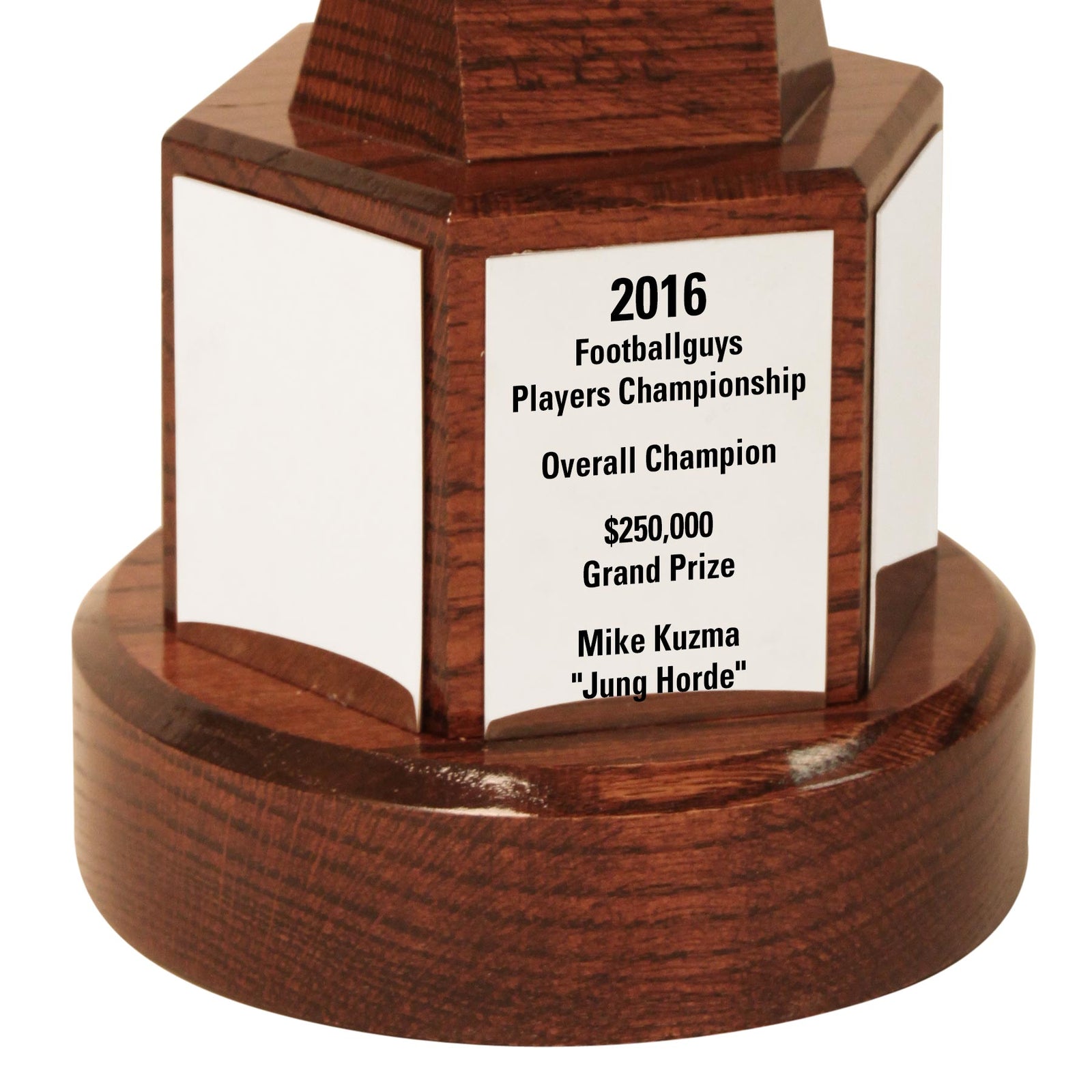 Championship Engraving Plate